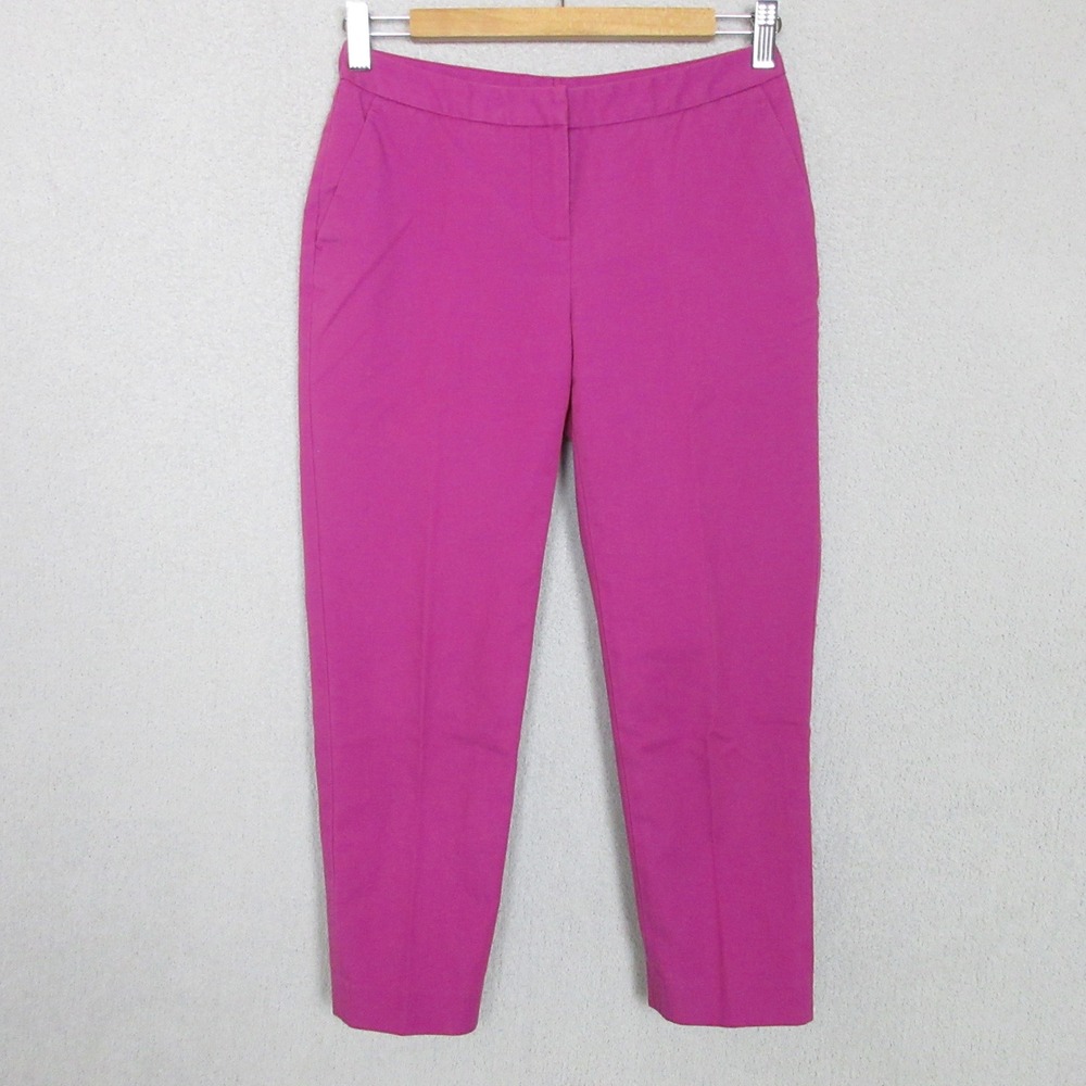 Halogen Taylor Fit Pink Dress Pants Trousers Size 0 Petite Office Career Stretch